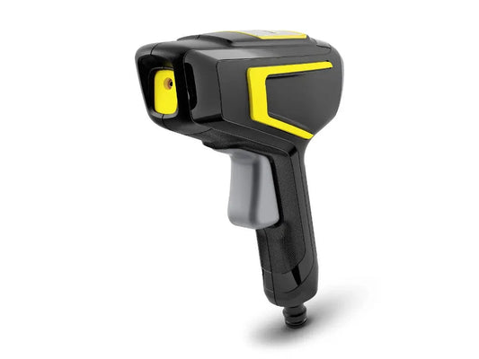 Schwarze und gelbe Kärcher WBS 3 Reinigungspistole mit grauem Abzug, Rotationsstrahl