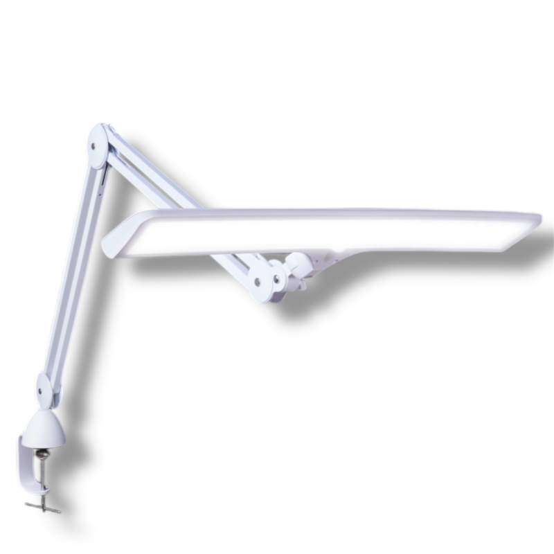 Verstellbare weiße LED Tischlampe Luminos Daylight E35500 dimmbar für perfektes Licht