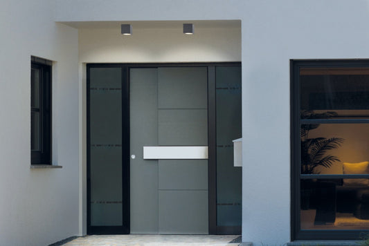 Moderne schwarze und graue Tür mit schlankem Design für RZB HB 111 LED Aufbaudownlight