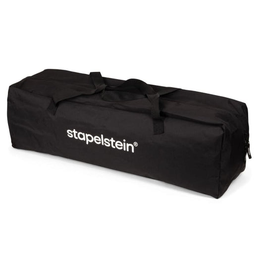 Schwarzer Autositzgrund mit Stützbein für Stapelstein Tasche Bag