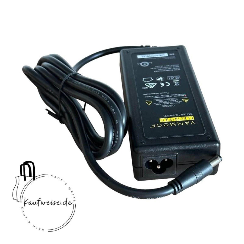 Schwarzer Vanmoof Original Ladegerät für Electrified Modelle mit Stromkabel