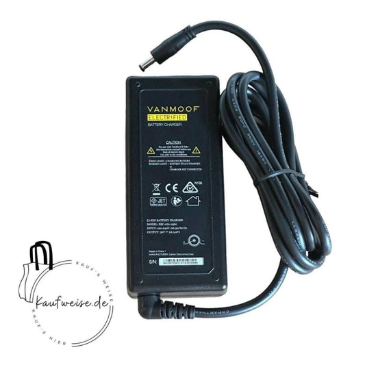 Schwarzes Vanmoof Original Ladegerät für Electrified Modelle mit Kabel