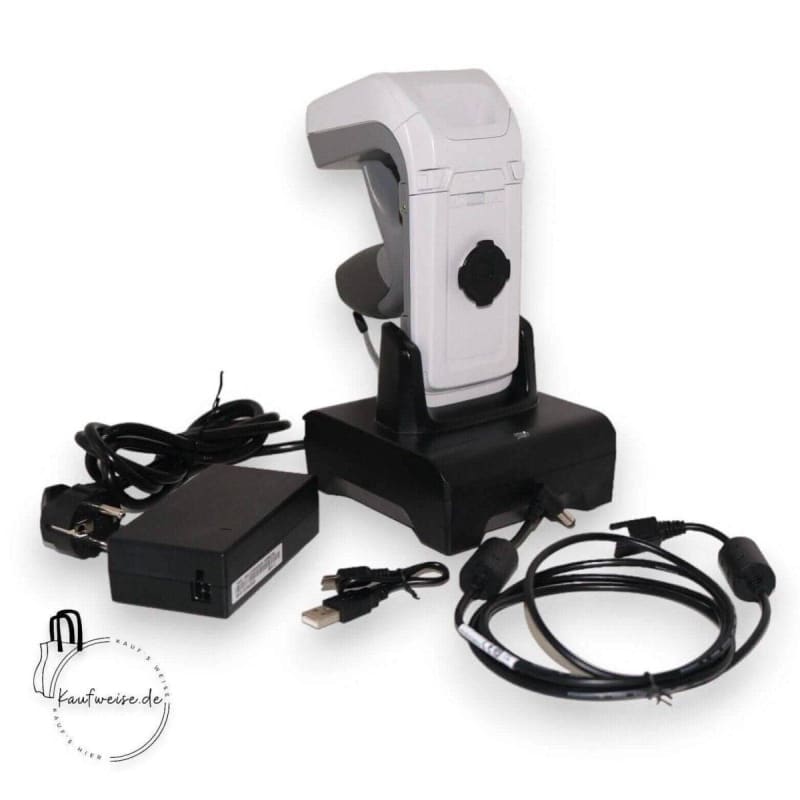 Barcode-Scanner mit Ladebasis und Kabeln für Zebra RFD8500 RFID im Einzelhandel