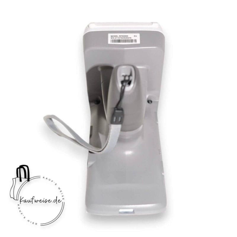 Graue und weiße Handdampfer neben Zebra RFD8500 RFID Scanner für Einzelhandel