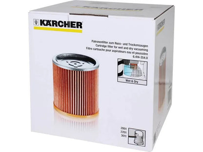 Karcher Nass- und Trockensauger Patronenfilter in Verpackung für sauberes Arbeiten