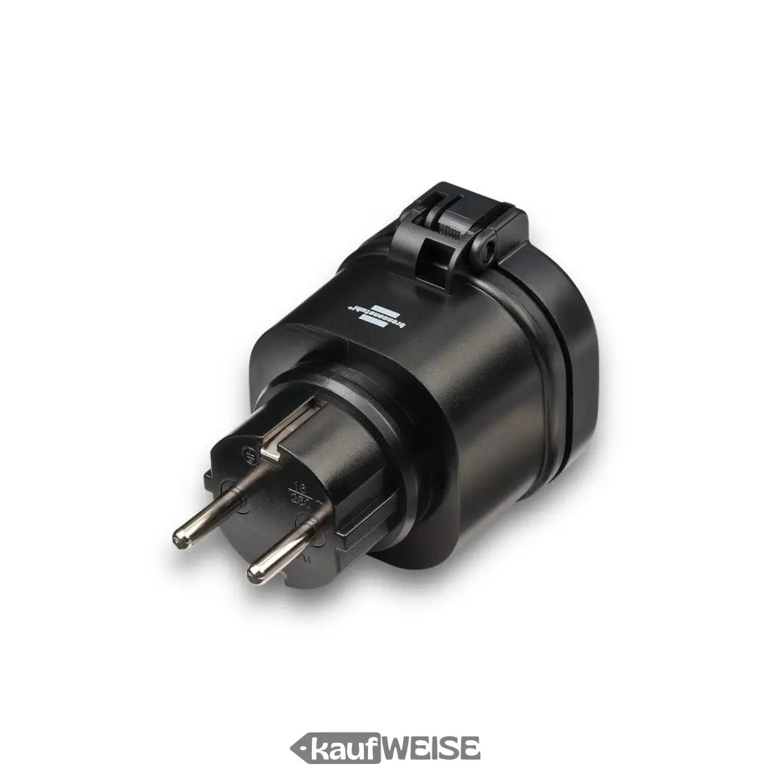 Black Travel Adapter für BRENNENSTUHL Connect WIFI Outdoor WLAN-Steckdose