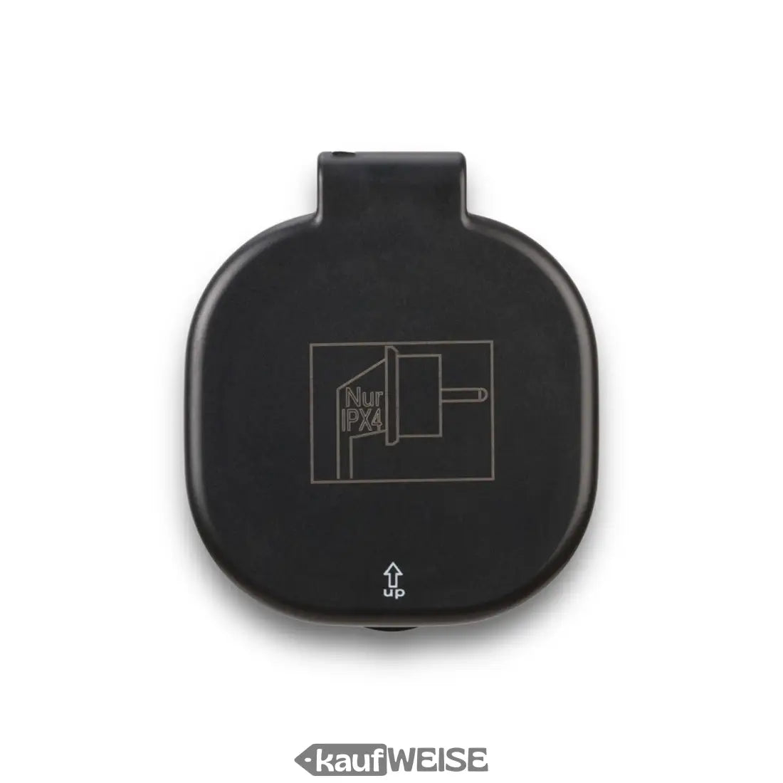 Schwarze runde Abdeckung mit Clip für BRENNENSTUHL Connect WIFI Außensteckdose