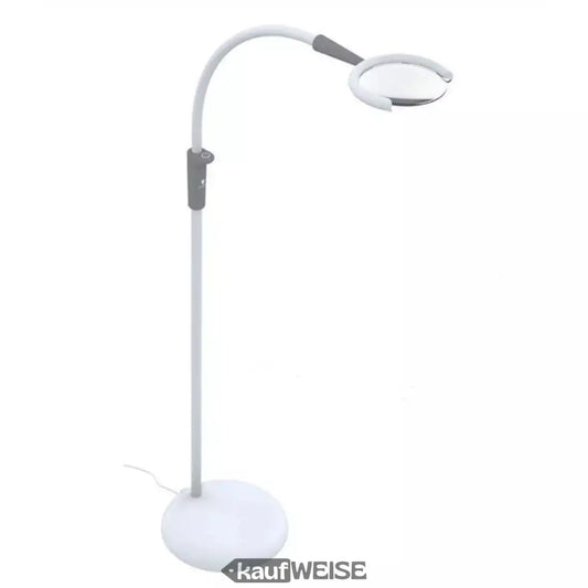 Weiße verstellbare Stehlampe für optimalen Lichtblick im Raum