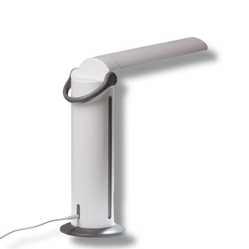 Weiße und graue adjustable Desk Lampe Daylight Twist 2 LED mit CRI 95 E35070