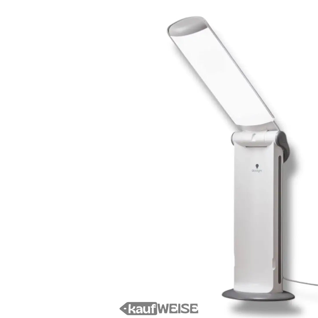 Weiß-graue verstellbare Schreibtischlampe Daylight Twist 2 mit CRI 95 E35070