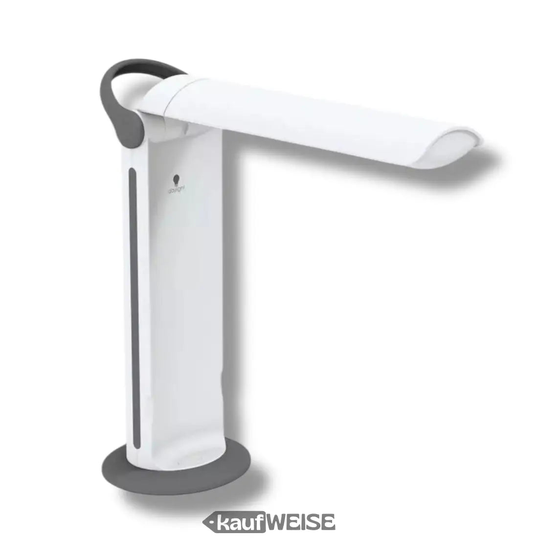 Weiße und graue verstellbare LED Schreibtischlampe Daylight Twist 2 mit CRI 95