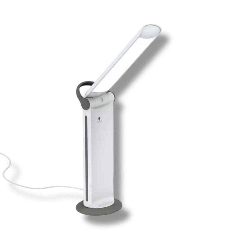Weiß-graue verstellbare LED-Schreibtischlampe Daylight Twist 2 E35070 mit CRI 95