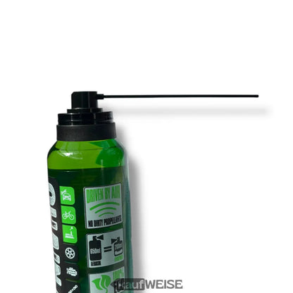 Grüner Kettenöl Spray mit schwarzem Sprühkopf für Fahrrad, E-Bike, Motorrad