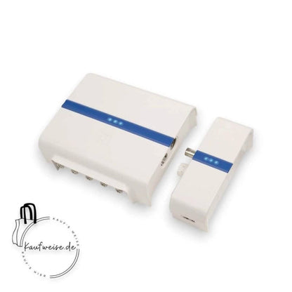 Weiß elektronische Geräte mit blauen Streifen, Hirschmann INCA 1G Plug Ethernetadapter