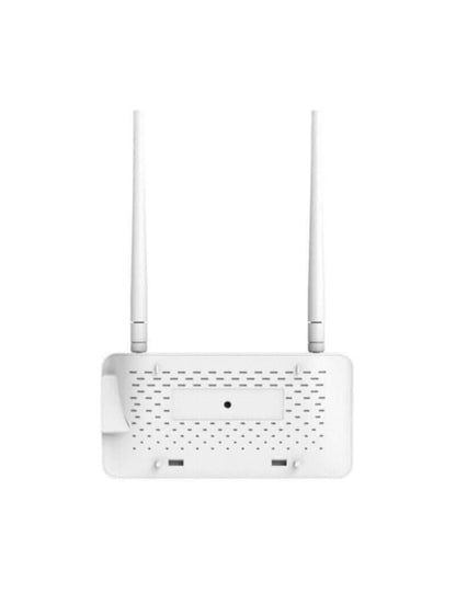 Weißer WLAN-Router mit zwei Antennen für Hoymiles DTU-Pro-S WiFi Überwachungsmodul