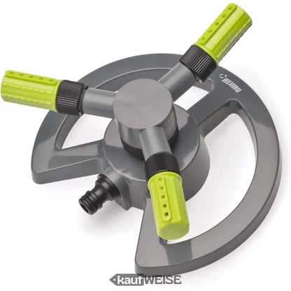 Grauer und grüner rotierender Rasensprenger für Gartenbewässerung REHAU