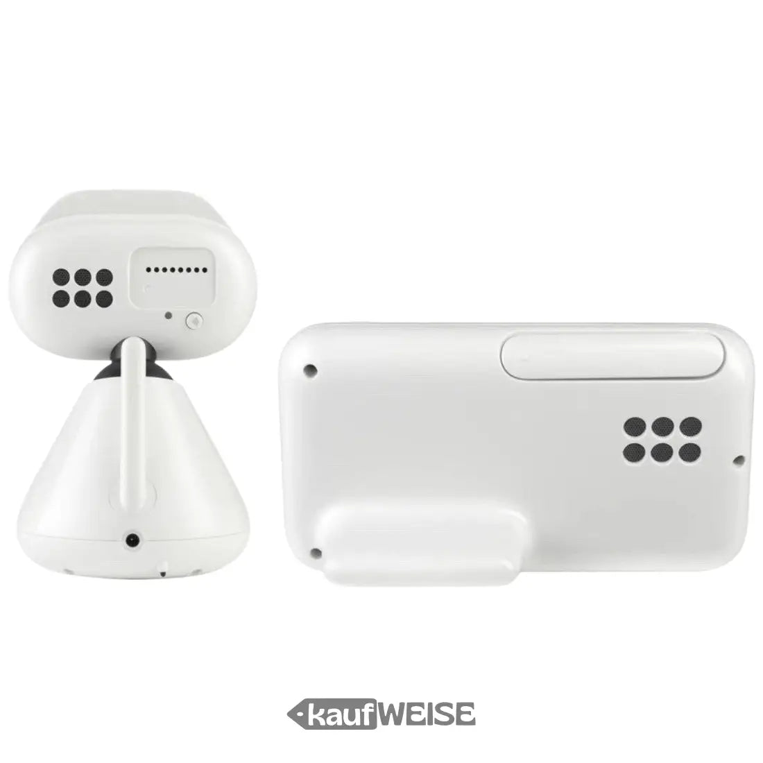 Weißes Robotergerät mit Lautsprecher für Motorola Video-Babyphone Modell PIP1500