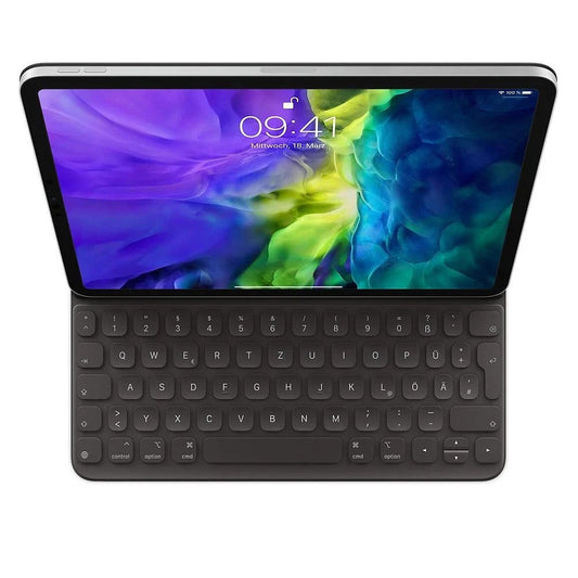 Offenes dunkelgraues Apple Smart Keyboard Folio für iPad Pro 11 und Air