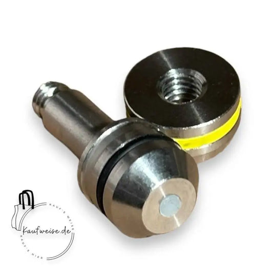 Metallene Düse und gewindete Hülse des Vanmoof Kicklock Pin Sets für S3 und X3