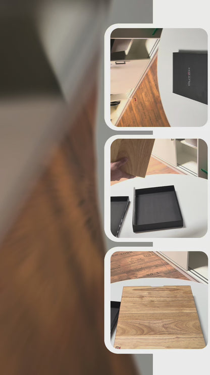 DUTCH 3-in-1 Teak Schneidebrett | Klappbar & Massiv XXL