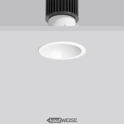 Weiße eingelassene LED-Leuchte mit schwarzer Gitter- und Rahmen, RZB Levido 901595.002.1
