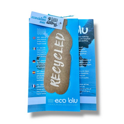 Eco-friendly Mode Badge an Tierkissen Rosa -Grau Hundebett aus recyceltem Italien