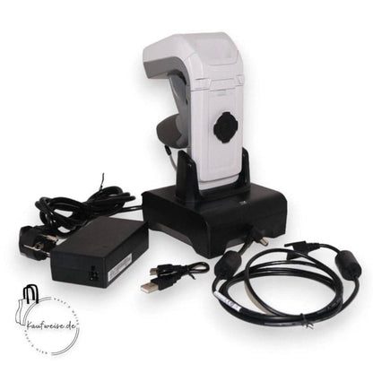 Barcode-Scanner mit Ladebasis und Kabeln für Zebra RFD8500 RFID im Einzelhandel